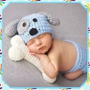 🐶New🐶Baby Puppy & Bone Photo Prop Set🐶